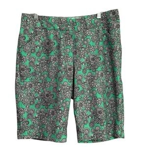 Peter Miller Paisley Wicking Golf Athletic Bermuda Shorts Women’s Size 4